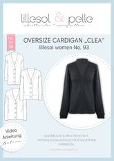 Papierschnittmuster Oversize Cardigan Clea Lillesol & Pelle